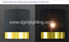D200mm *H220mm Metallic PVC Banded Cylinder Shade