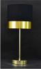 Metallic Gold PVC Banded Table Lamp Brass