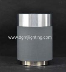 Metallic PVC Banded Pad Lamp Brass