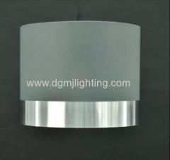 D250mm Metallic Silver PVC Banded Cylinder Shade