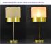 Gold PVC Banded Table Lamp Brass