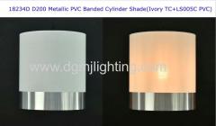 D200mm *H220mm Metallic PVC Banded Cylinder Shade