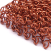 copper metal cascade coil drapery