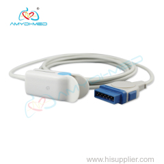 Reusable digital GE-OHMEDA 11pin ADULT spo2 sensor/probe medical SPO2 SENSOR TPU cableISO 13485 Approved Adult Finger