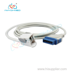 Reusable digital GE-OHMEDA 11pin ADULT spo2 sensor/probe medical SPO2 SENSOR TPU cableISO 13485 Approved Adult Finger