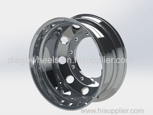 Diegowheels 22.5*9.0 Casting Flow Forming Aluminum Alloy Wheels