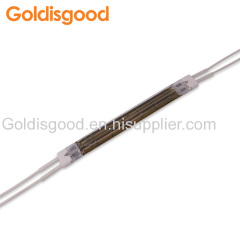 Halogen gold plated double tube halogen heating lamp for Offset drying