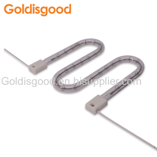 Halogen double tube gold plated tube/ halogen heating lamp /Infrared emitter for Offset drying