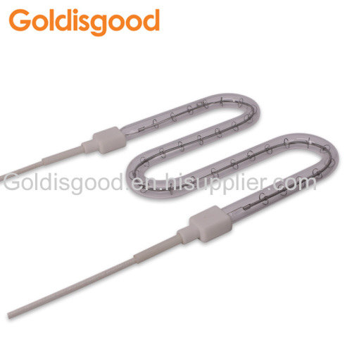 Halogen double tube gold plated tube/ halogen heating lamp /Infrared emitter for Offset drying