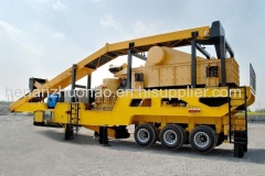 Mobile Wheel Crushing& Screening Plant Capacity 100~150 t/h