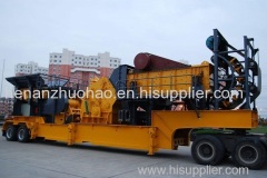 Mobile Wheel Crushing& Screening Plant Capacity 100~150 t/h