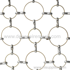 brass ring mesh in golden color