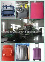 PC ABS Luggage Sheet Production Line CE Certificated