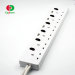 Wholesale High Quality British 6 Way Electrical Extension Socket / Multi Way USB Power Strip