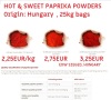 Sweet Paprika Powders 25kg bags