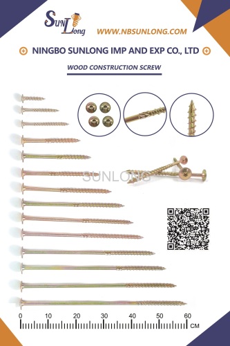 Timber screw - wafer head - torx recess - TY-17 cut - zinc coated max