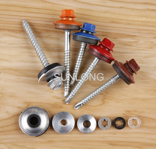 Roofing screw - NO.1 Point - EPDM washer / black washer / white washer - zinc coated