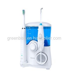 combining water flosser with sonic toothbrush