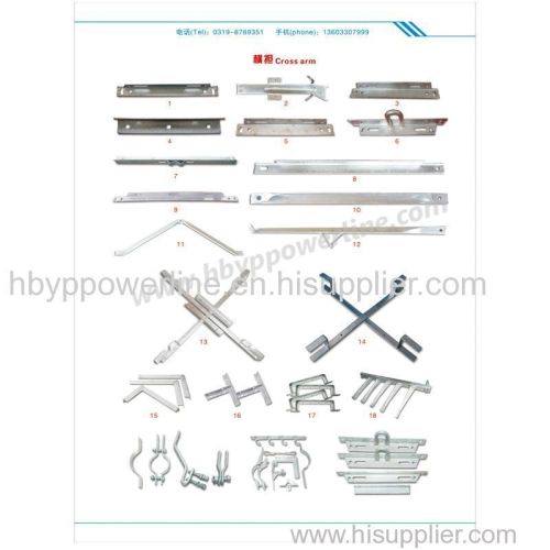 Electrical Cross Arm Overhead Line Fittings Power Line Hardware