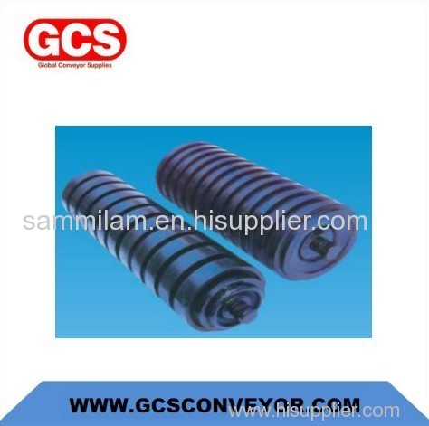 GCS mining conveyor impact roll/Buffer roller set suitable for coal mine transportation/Belt conveyor Images