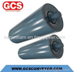 mining conveyor impact roll/Buffer roller set suitable for coal mine transportation/Belt conveyor Images