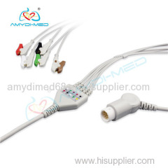 Philips compatible direct-connect ECG cable clip IEC