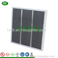 Washable Pre Filter Activated Carbon Flat Panel G3 Pre HEPA Air Filter