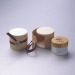 50g glass jar with bamboo cap bamboo glass jar glass container glass cosmetic jars glass jar bamboo lid