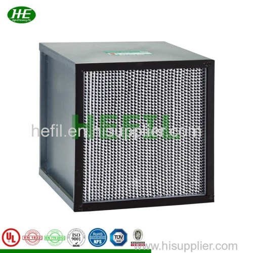 F8-H14 Galvanized Frame Deep Pleated Paper Separator HEPA Filter