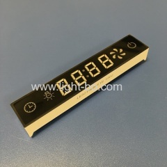 Customized blue / red / yellow 7 segment led display for kitchen hood control