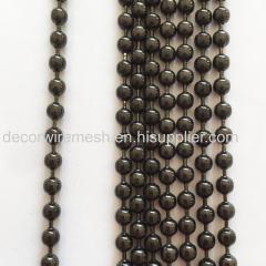 Metal round bead Curtain with Gun Metal Black Color