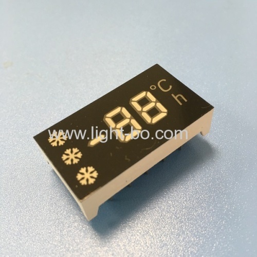 Customized ultra white 7 segment led display common anode for Refrigerator Controller