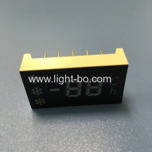 Customized ultra white 7 segment led display common anode for Refrigerator Controller