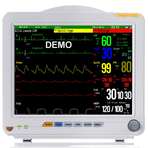 Portable 12" color TFT patient monitor