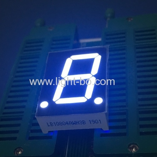 ultra hellweiße gemeinsame Anode 0,8 Zoll einstelliges 7-Segment-LED-Display für Instrumententafel