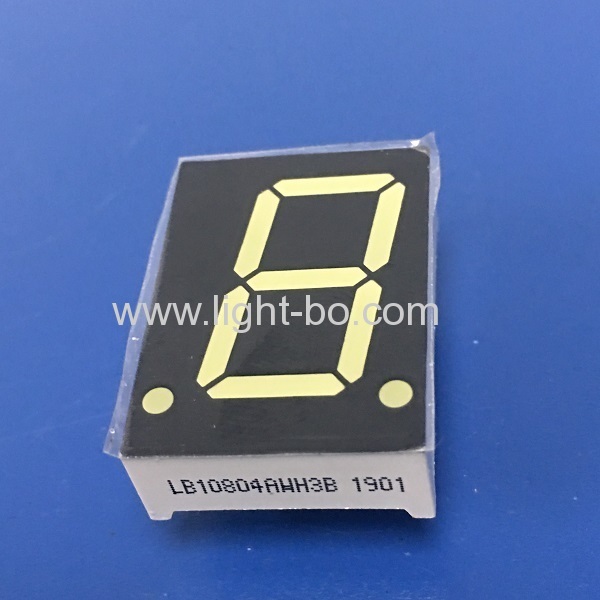 ultra hellweiße gemeinsame Anode 0,8 Zoll einstelliges 7-Segment-LED-Display für Instrumententafel