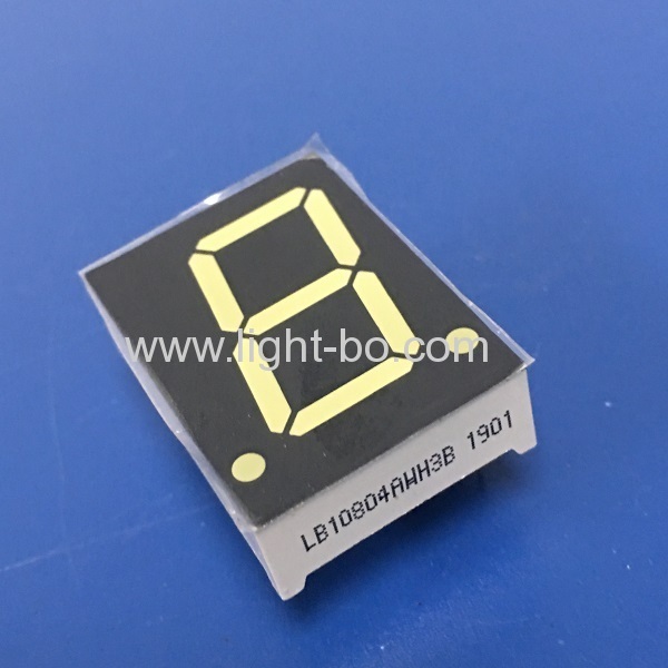 ultra hellweiße gemeinsame Anode 0,8 Zoll einstelliges 7-Segment-LED-Display für Instrumententafel