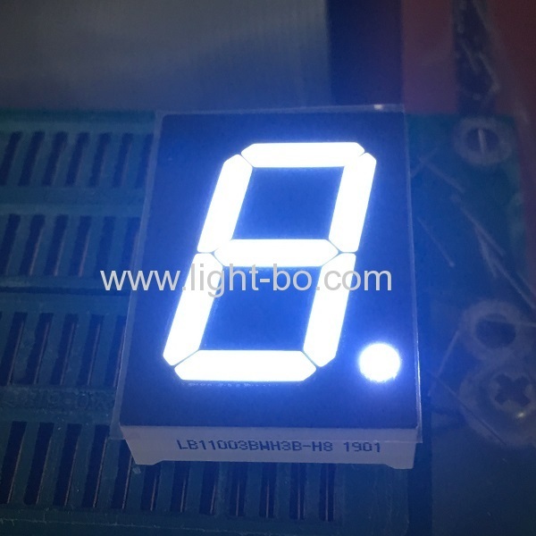 Low cost Ultra white 1.0inch 7 Segment LED Display Common Anode for Instrument Panel