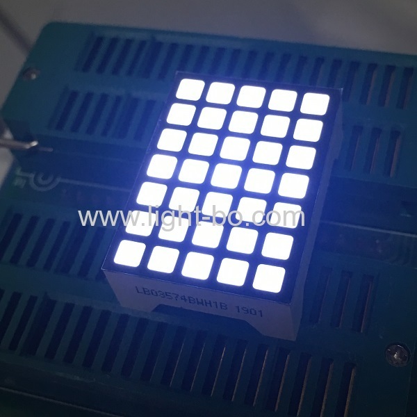 display a led a matrice di punti quadrati 5 x 7 ultra bianchi da 1,1 pollici 3,39 per indicatore di posizione dell'ascensore