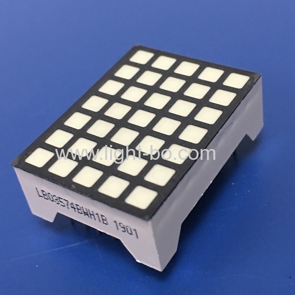 Ultra White 14 pins 1.1-inch 3.39 5 x 7 square dot matrix led display for Elevator position indicator