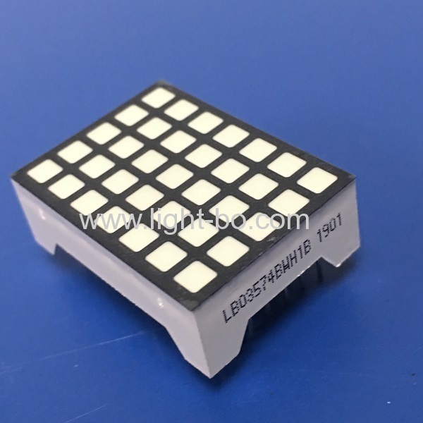 Ultra White 14 pins 1.1-inch 3.39 5 x 7 square dot matrix led display for Elevator position indicator