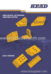 Esco Machinery Spare Parts Excavator Bucket Shroud