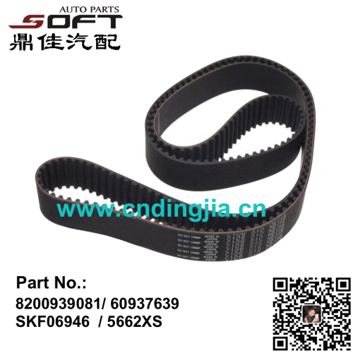 Timing Belt 5662XS / 8200939081/ 60937639 / SKF06946 For Renault Largus / Logan / K7M / K7J