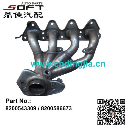 Exhaust Manifold 8200543309 / 8200586673 For Renault Largus / Megane / K4M / K4J