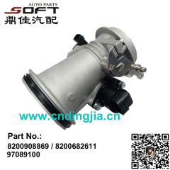 Throttle Body 8200908869 / 8200682611 / 97089100 For Renault Largus / Logan / K7M / K7J