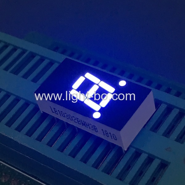 Ultra white 0.3inch single digit 7 segment led display common anode for electronic control boards