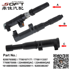 Ignition Coil 8200765882 / 7700107177 / 7700113357 / 7700875000 / 2244800QAC For Renault Largus / Megane / K4M / K4J