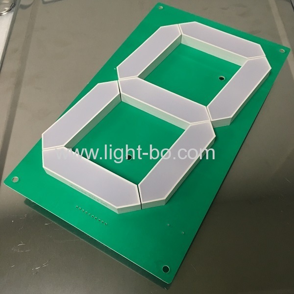 индивидуальные 7inch чисто зеленый большой размер 7 сегментный светодиодный дисплей для настенных часов