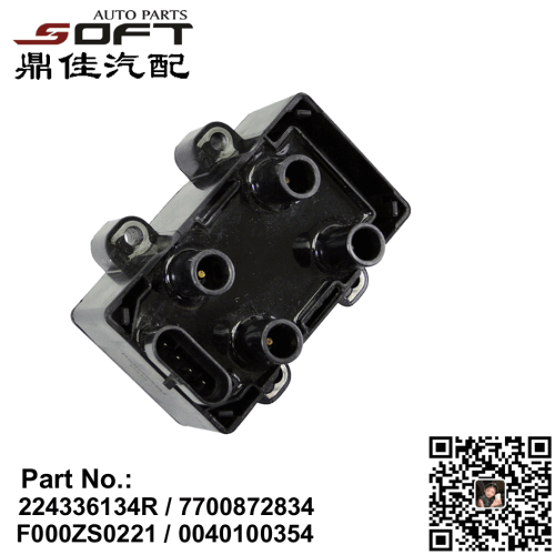 Ignition Coil 224336134R / 7700872834 / 0986221060 / CE20048-12B1 / 7700274008 / 6001543604 / F000ZS0221 / 0040100354