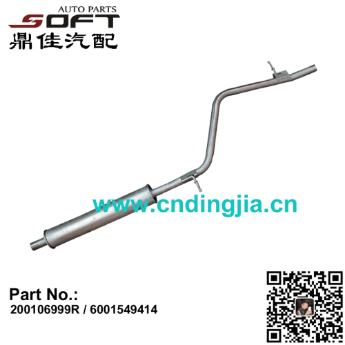 Exhaust Pipe 200106999R / 6001549414 For Renault Largus / Logan / K4M / K7M